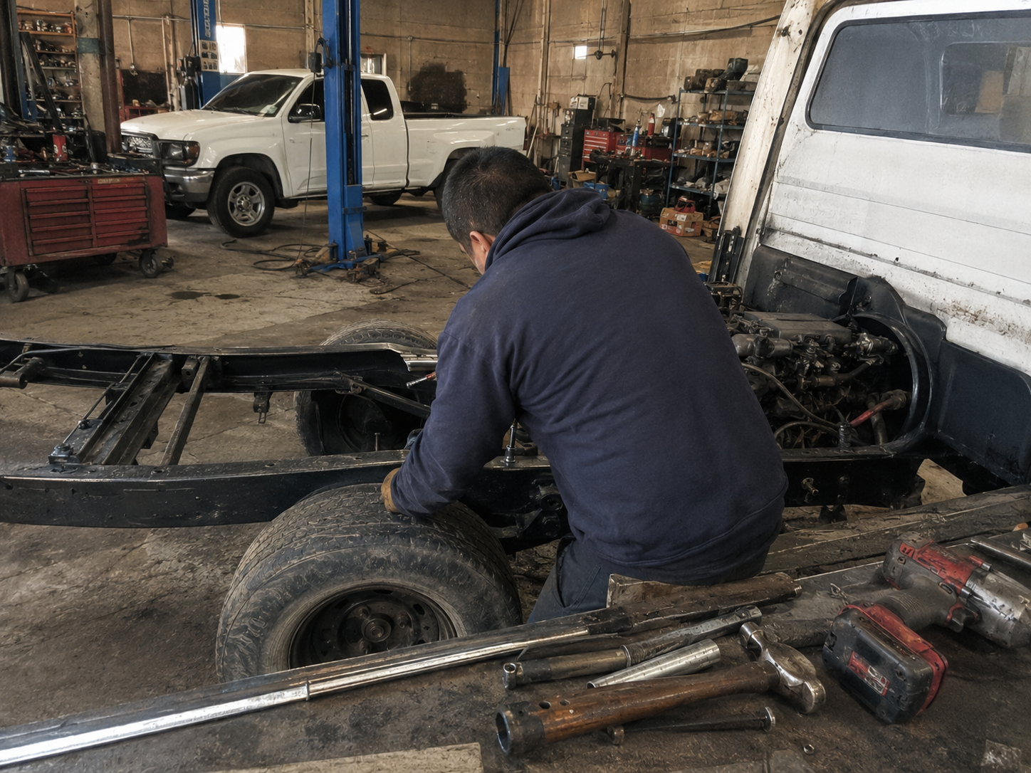 Tire repair service